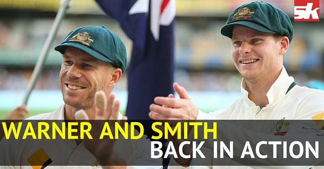 Steven Smith, David Warner geared up for return to competitive cricket