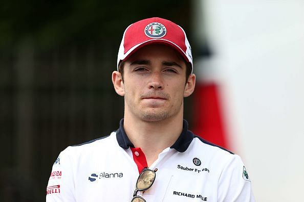 Charles Leclerc of Monaco  and  Sauber Alfa Romeo   in the...