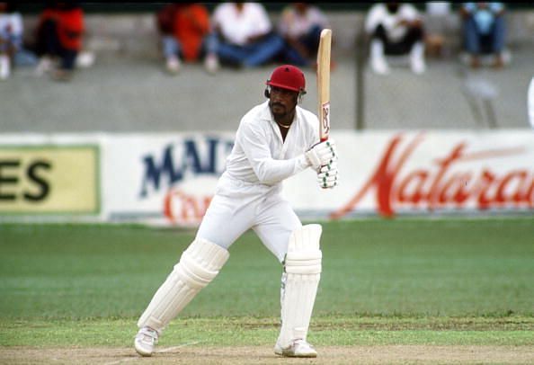 Sport. Cricket. pic: 17th February 1990. Port of Spain, Trinidad. Gordon Greenidge, West Indies. Gordon Greenidge, an outstanding opening batsman, played for West Indies 1974-1991 in 108 Test matches.