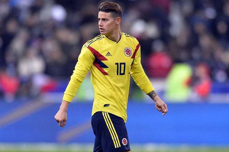 James Rodriguez will hope to reproduce his World Cup 2014 form for Colombia