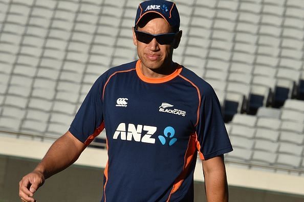 Ross Taylor of Blackcaps during a training sisession at Eden...