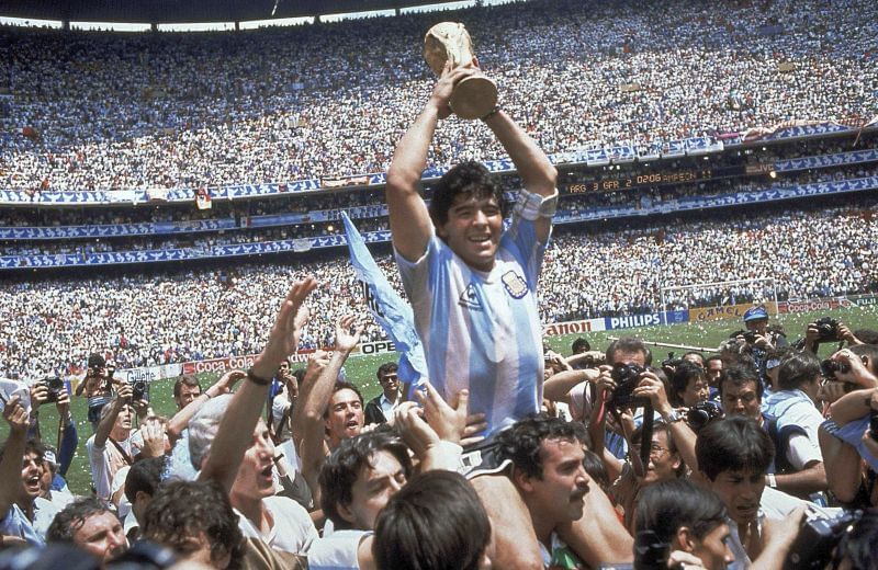 WORLD CUP Maradona's 'Hand of God' goal in 1986