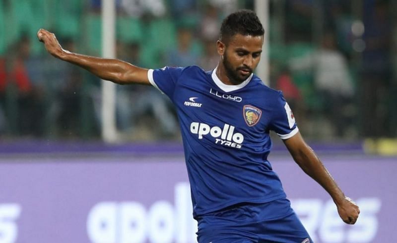 Bikramjit Singh in action for Chennaiyin FC