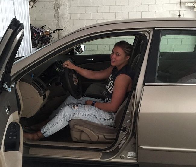 Ronda Rousey once lived in her car for a few days 