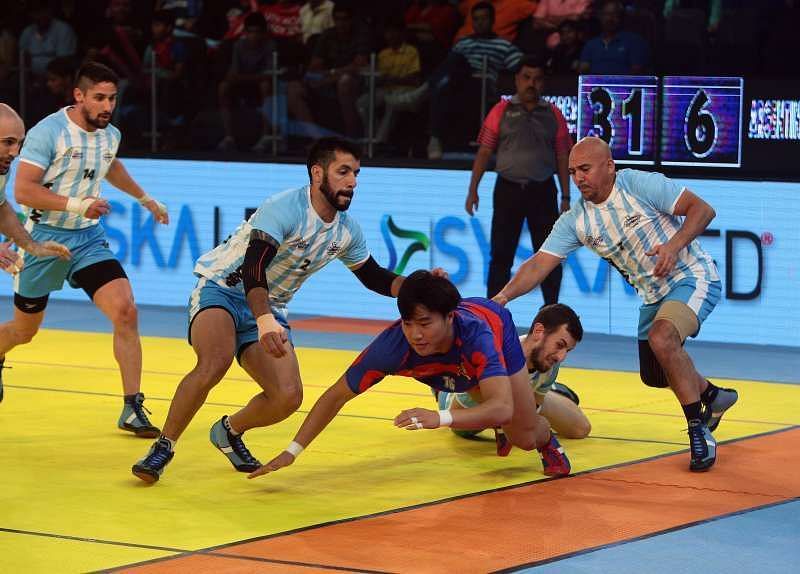  Argentina had some fight left in them and showed great spirit on the mat taking their score into double digits