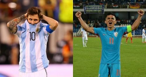 Sunil Chhetri is now at par with Lionel Messi on the highest international goalscorers' list.