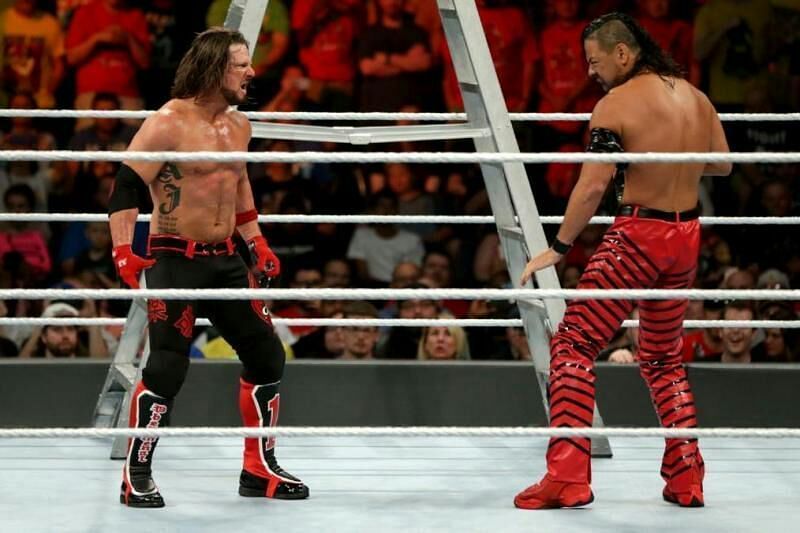 AJ Styles and Shinsuke Nakamura collide in a Last Man Standing match 