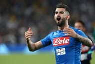 Elseid Hysaj of Ssc Napoli celebrate at the end of the...