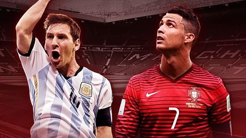 Image result for messi vs ronaldo head to head national portugal argentina
