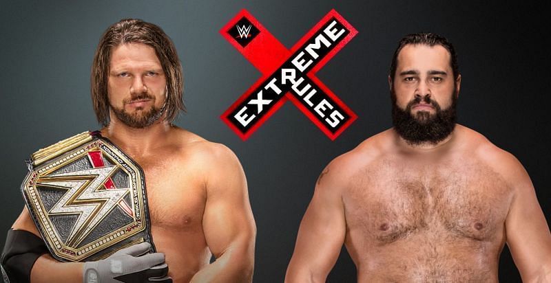 Rusev battles AJ Styles at Extreme Rules 
