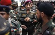 MS Dhoni with the Indian army jawans