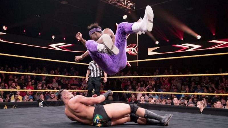 Velveteen Dream has arguably the best Diving Elbow Drop in wrestling