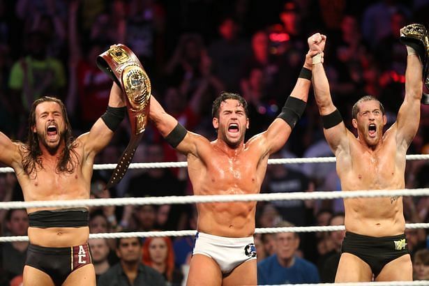 Adam Cole, Roderick Strong, and Kyle O&#039;Reilly of The Undisputed Era 