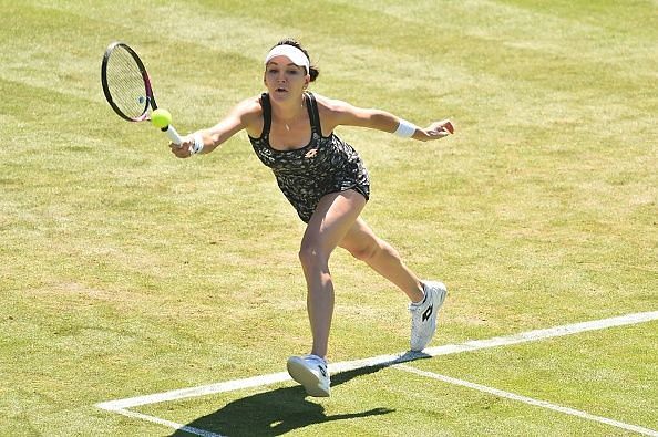 Radwanska moves on at Eastbourne with Kvitova withdrawal