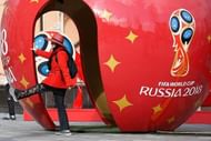 Fans in Moscow before the 2018 FIFA World Cup Russia