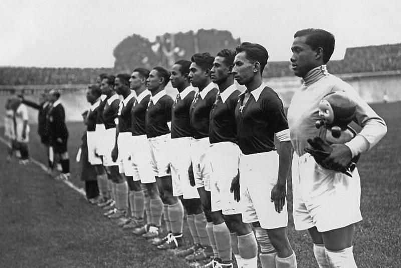 The first Asians to feature in a World Cup
