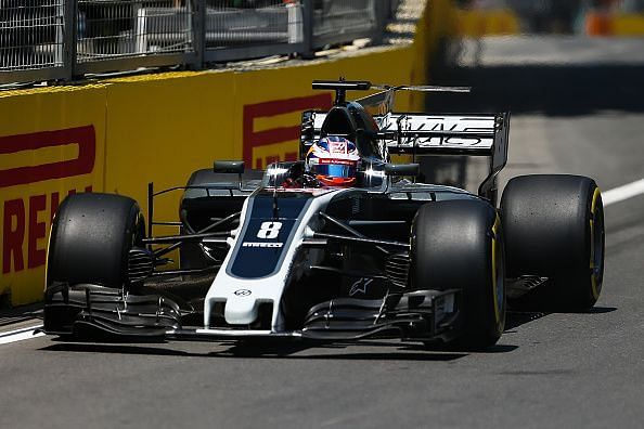 France Formula One driver Romain Grosjean of Haas F1 Team in...