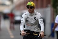 Nico Hulkenberg of Germany and Renault in the paddock...