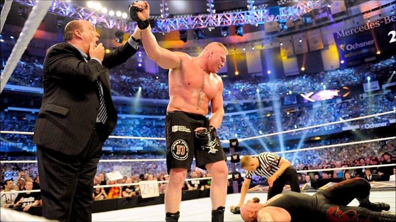 Brock Lesnar breaks the streak
