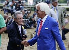Baffert has winning day, 3 times over, at Belmont Stakes
