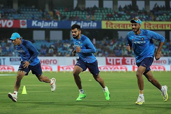 Virat Kohli taking the yo-yo tests. He reportedly clocked the 21-mark when just 16.1 was needed to pass