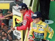 Ayrton Senna and Michael Schumacher