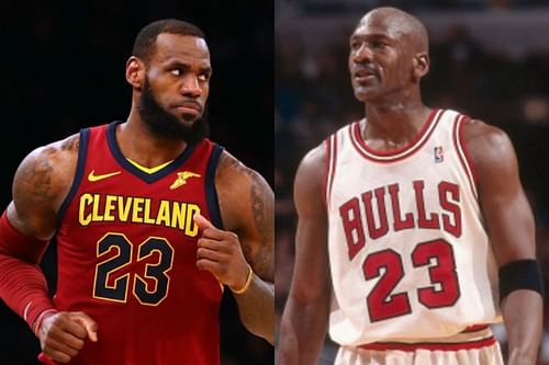 LeBron James and Michael Jordan