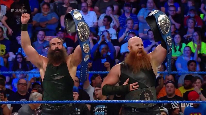 The Bludgeon Brothers put their title on the line on SmackDown live