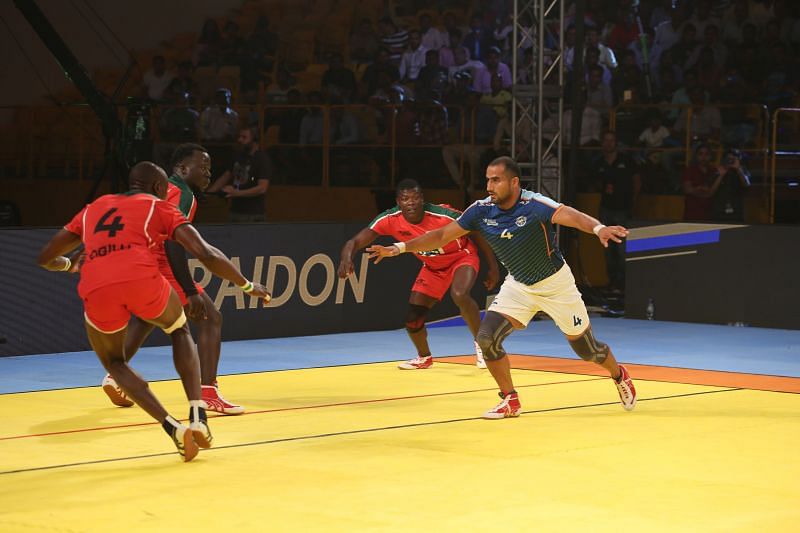 India continued their winning run in the Kabaddi Masters Dubai 2018 with a strong showing against the Kenyan side
