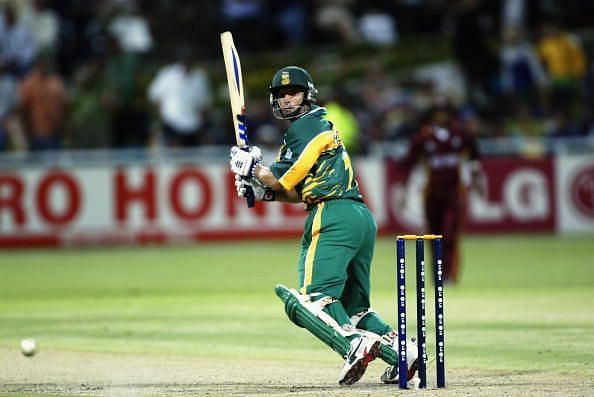 Gary Kirsten of South Africa on his way to scoring 67