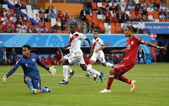 2018 FIFA World Cup: 1st Stage Group C match Peru vs Denmark