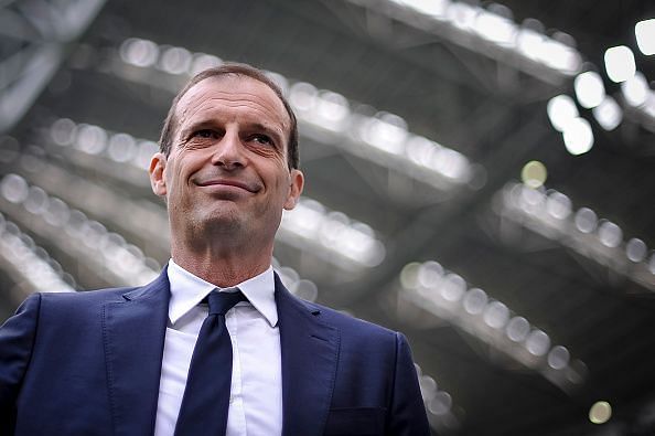 Massimiliano Allegri, head coach of Juventus FC, looks on...