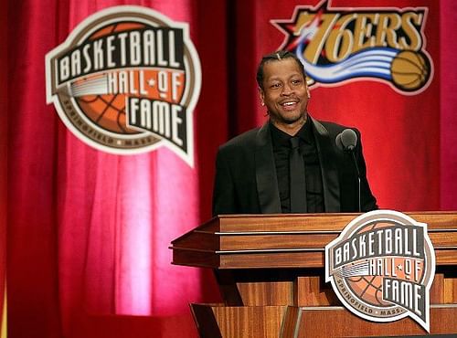 AI was a first-ballot Hall of Famer, getting inducted with Yao Ming and Shaquille O'Neal in 2016