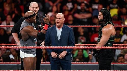 Angle announced that the number one contender's match at Extreme Rules was cancelled
