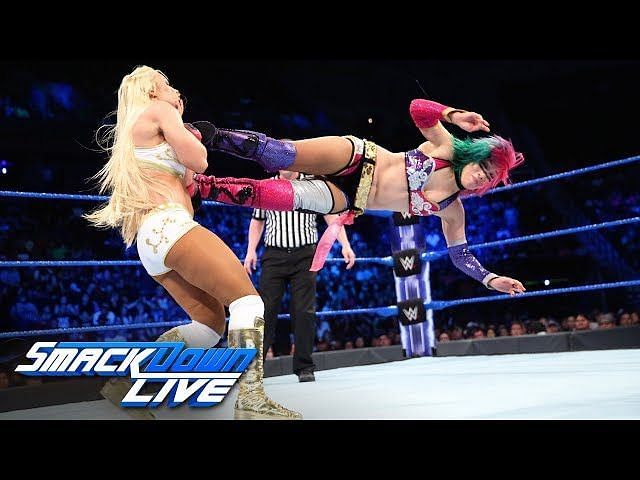 Asuka competed with Mandy Rose and Sonya Deville in a handicap match in this week's SmackDown