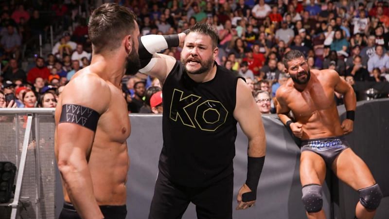Finn Balor, Kevin Owens, and Bobby Roode try to figure out what to do with Braun Strowman...