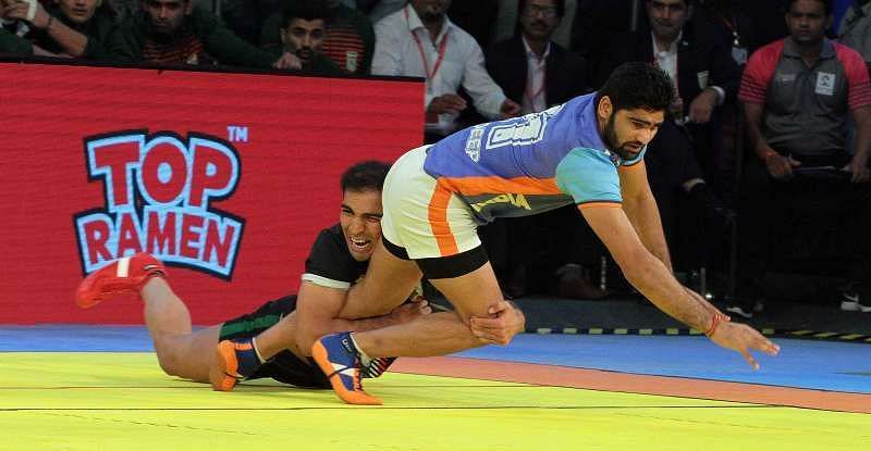 Pardeep Narwal failed to score any points against Pakistan.