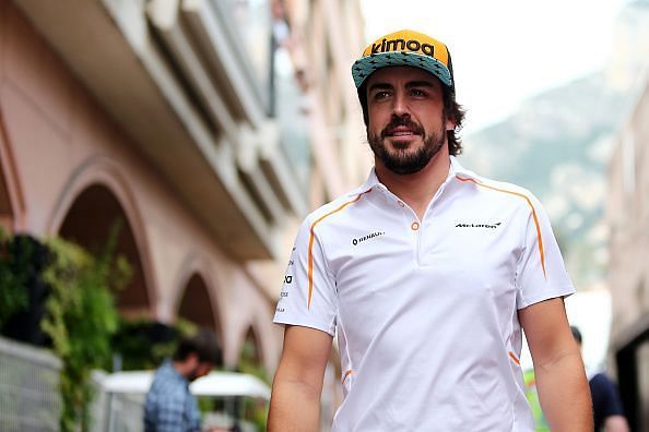 Fernando Alonso of Spain  and McLaren F1 Team in the paddock...