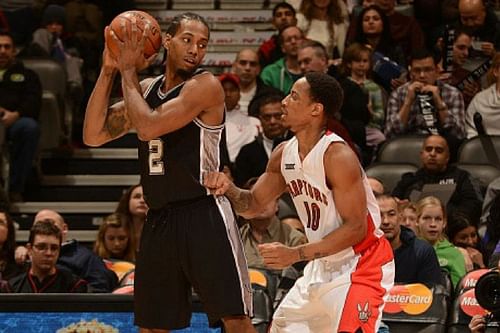 Kawhi Leonard and DeMar DeRozan