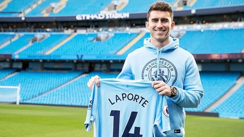 Laporte signs for Manchester City.