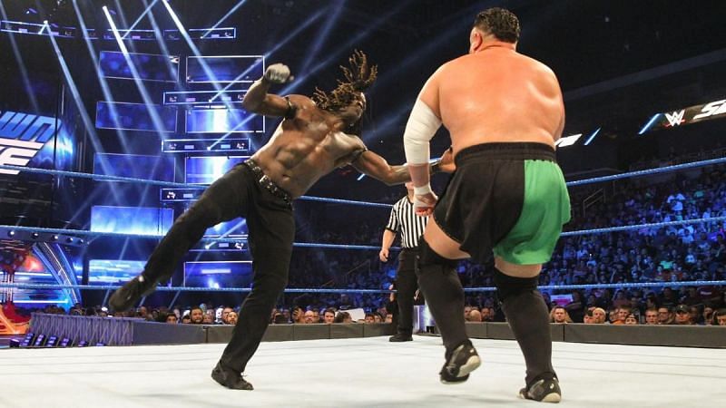 R-Truth faced Samoa Joe in a match on SmackDown Live