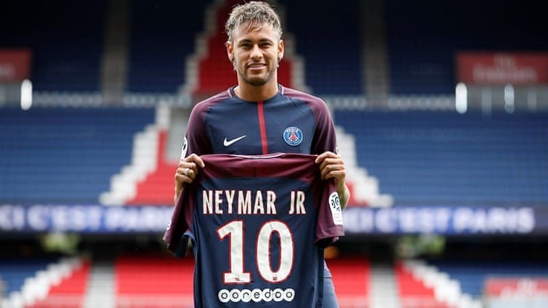 Neymar signs for PSG.