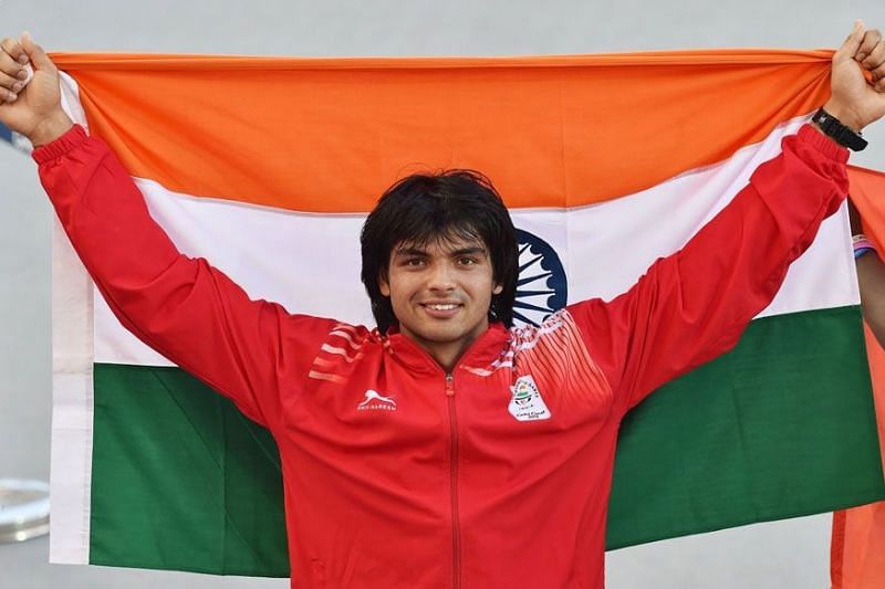 Asian Games 2018 : Neeraj Chopra in action on Day 3 of Athletics at Asian Games