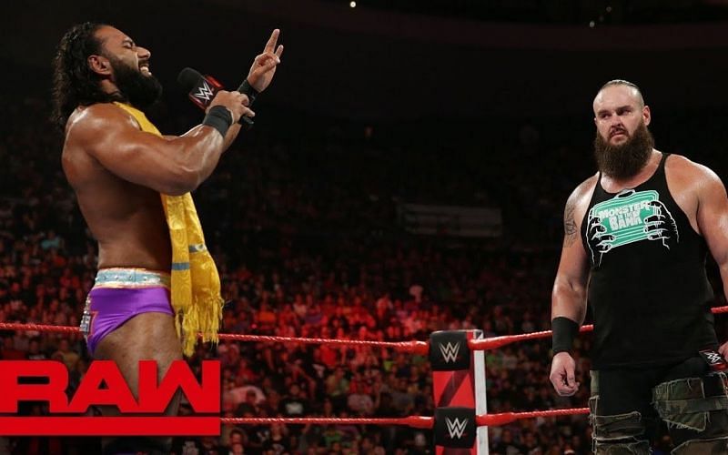 Jinder Mahal acted out his yoga gimmick opposite an irate Braun Strowman on this week&#039;s RAW