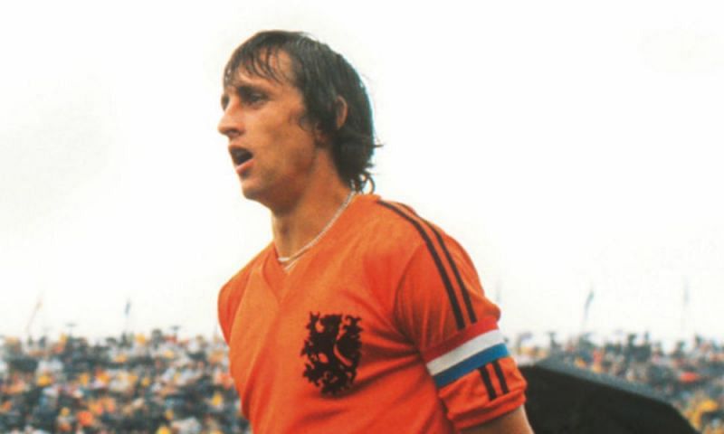 Cruyff in action as captain for Holland
