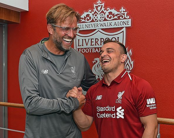Liverpool Unveil New Signing Xherdan Shaqiri
