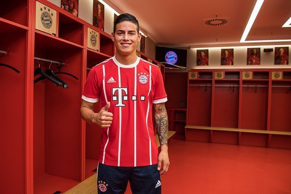 FC Bayern Muenchen Unveils New Signing James Rodriguez