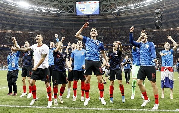 Football: Croatia vs England at World Cup