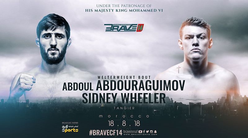 Official fight poster between Sidney Wheeler and Abdoul Abdoulraguimov