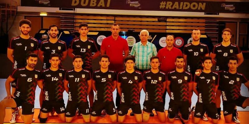 Team Iran durinf Dubai Kabaddi Masters 2018!